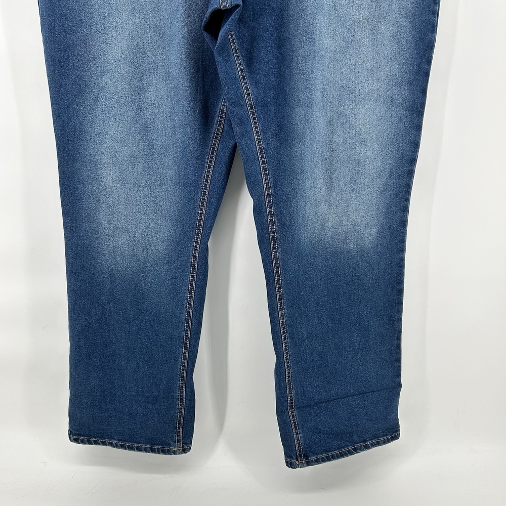 Frye Jeans Womens 16/34 High Rise Straight Dark  Amari Wash Denim Uncuffed NWT - Picture 3 of 10